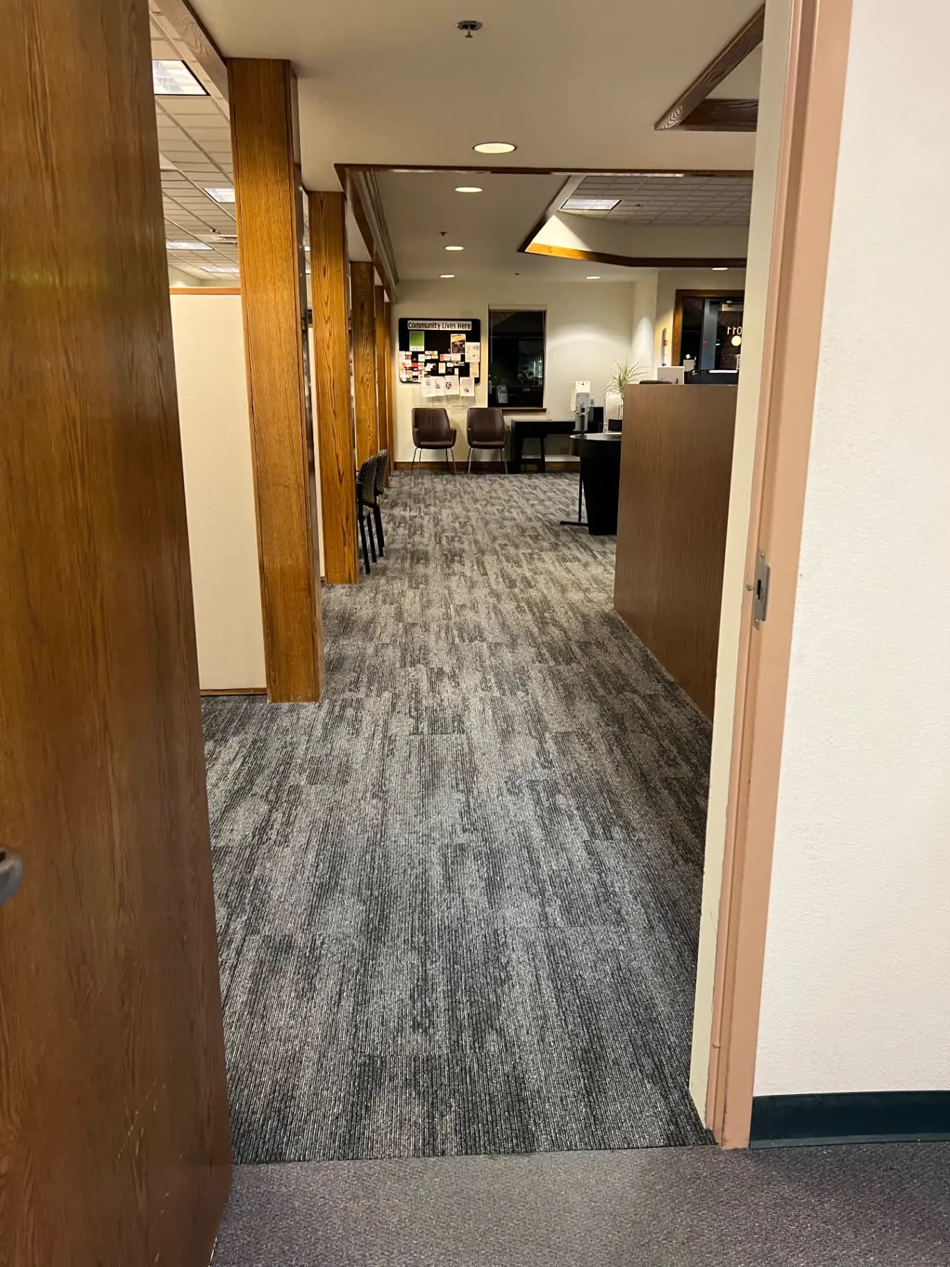 Commercial corridor cleaned by a Prestige of Nevada crew