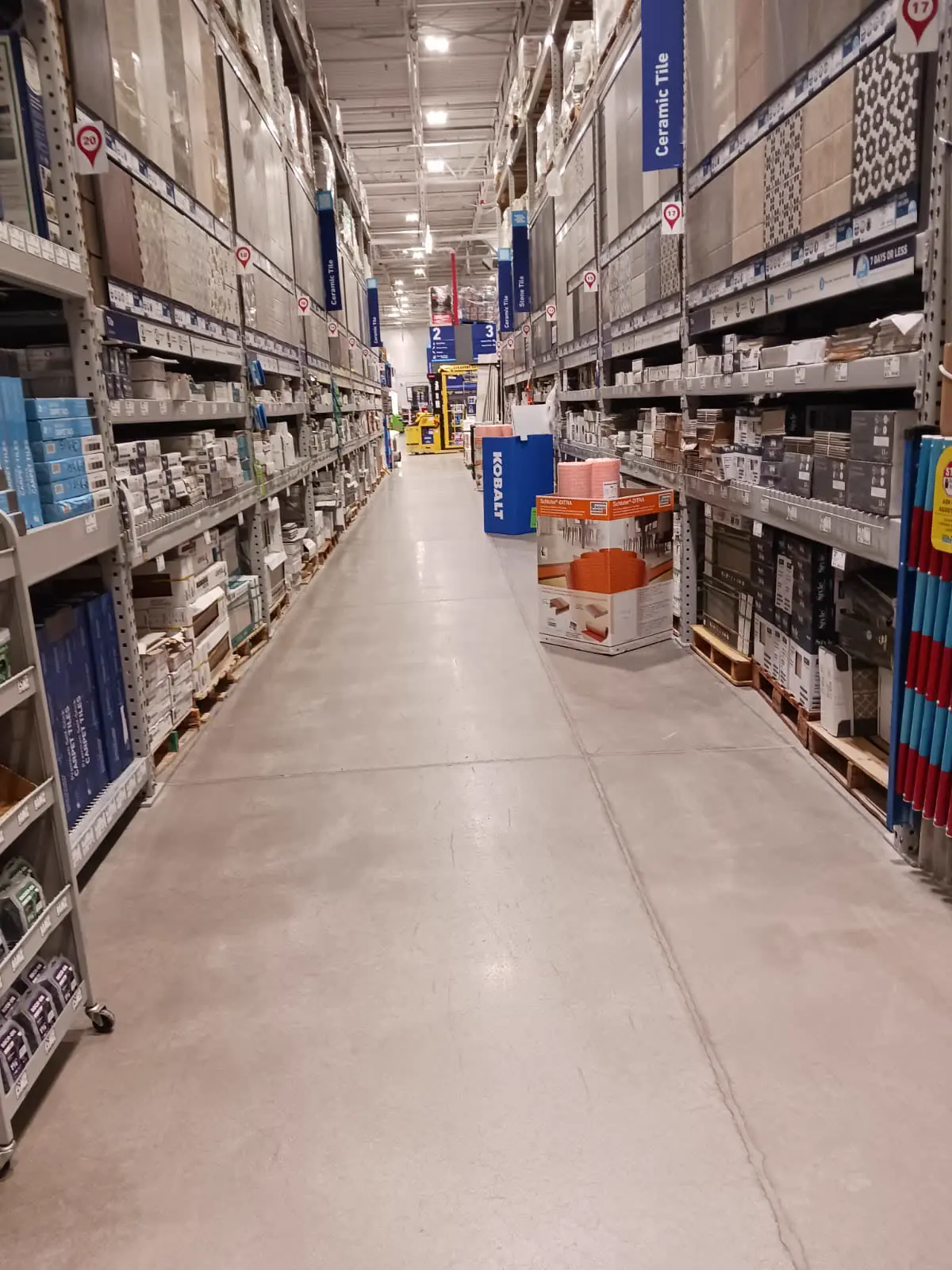 Controlled industrial facility floor cleaned by Prestige of Nevada